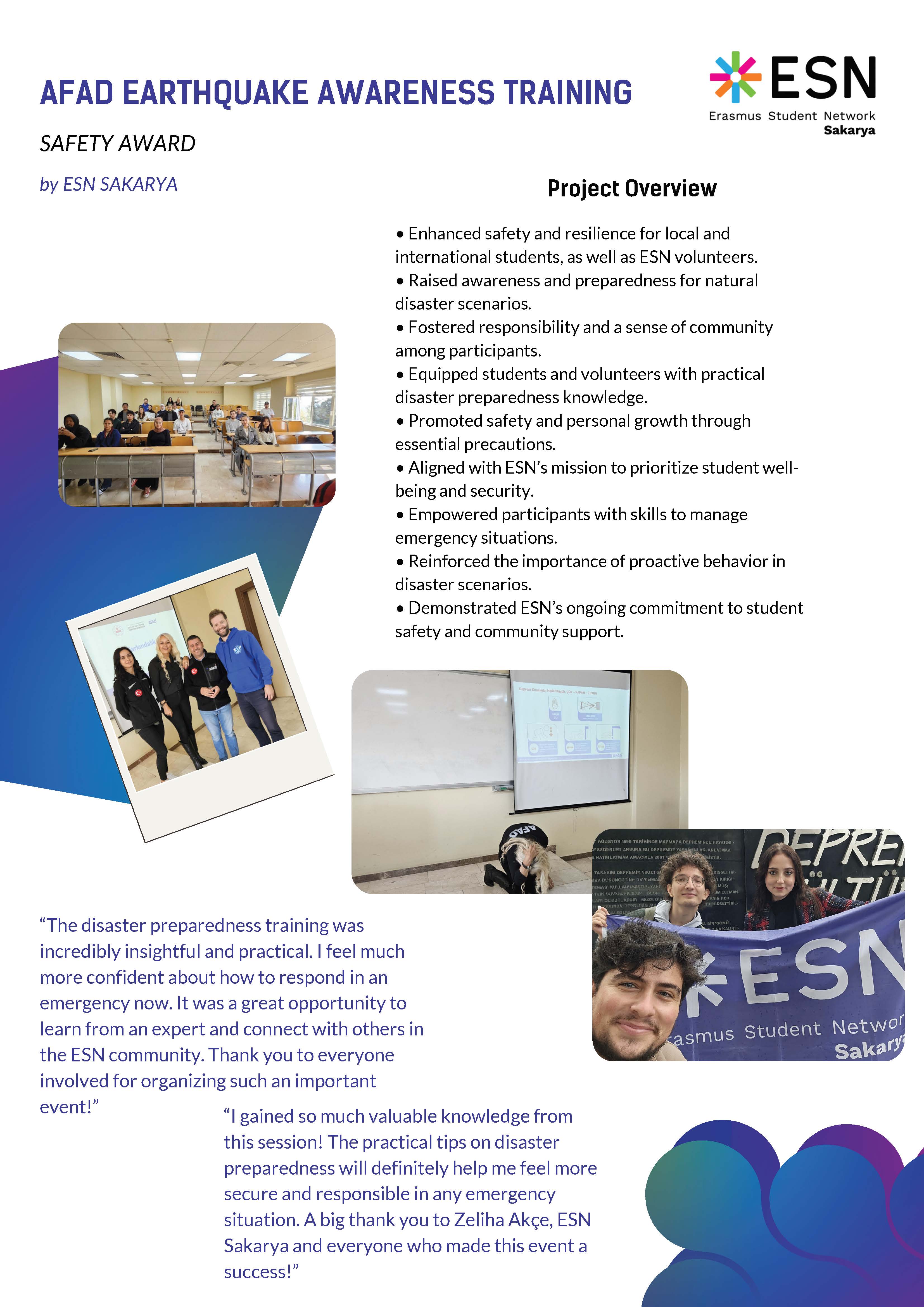 Safety Award Honourable Mention 1